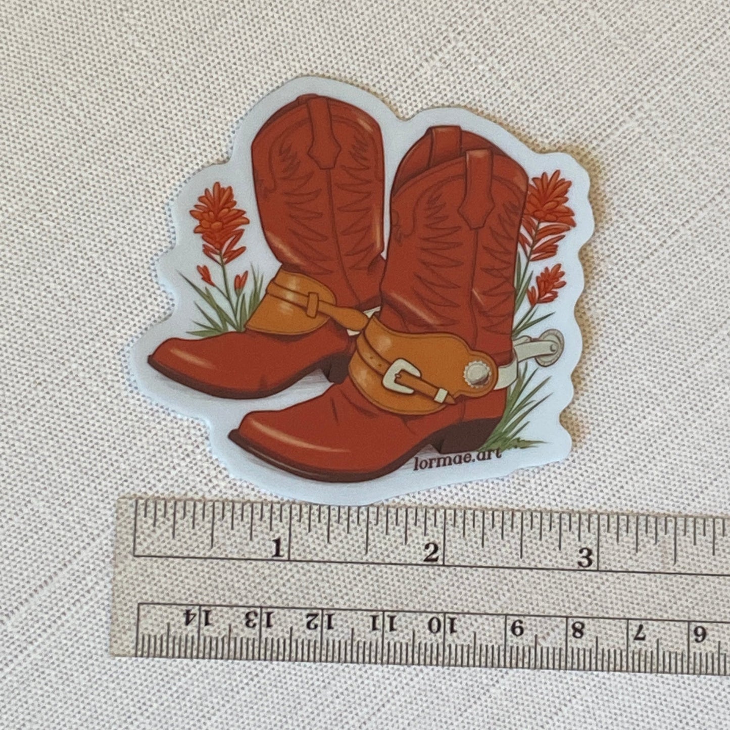 Cowboy Boots Vinyl Sticker