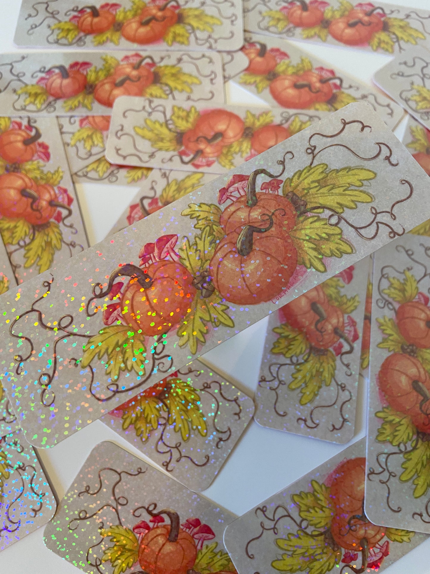 Pumpkins & Mushrooms Bookmark