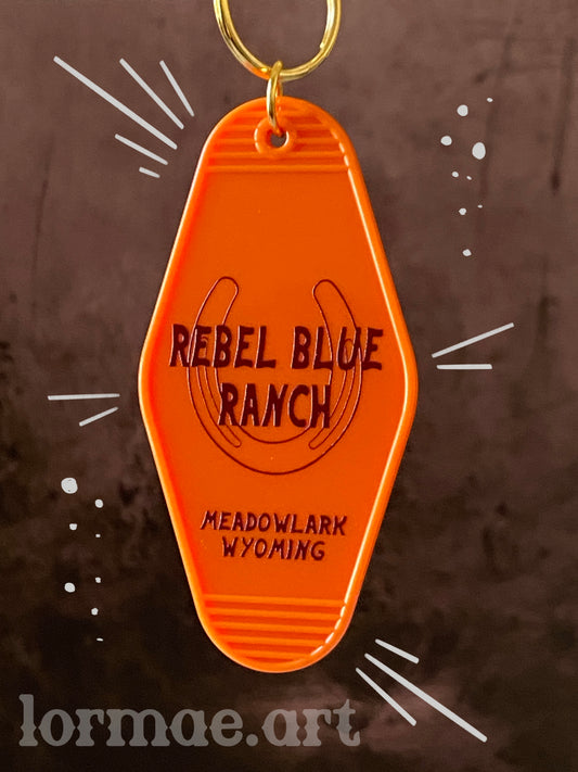 Rebel Blue Motel Keychain