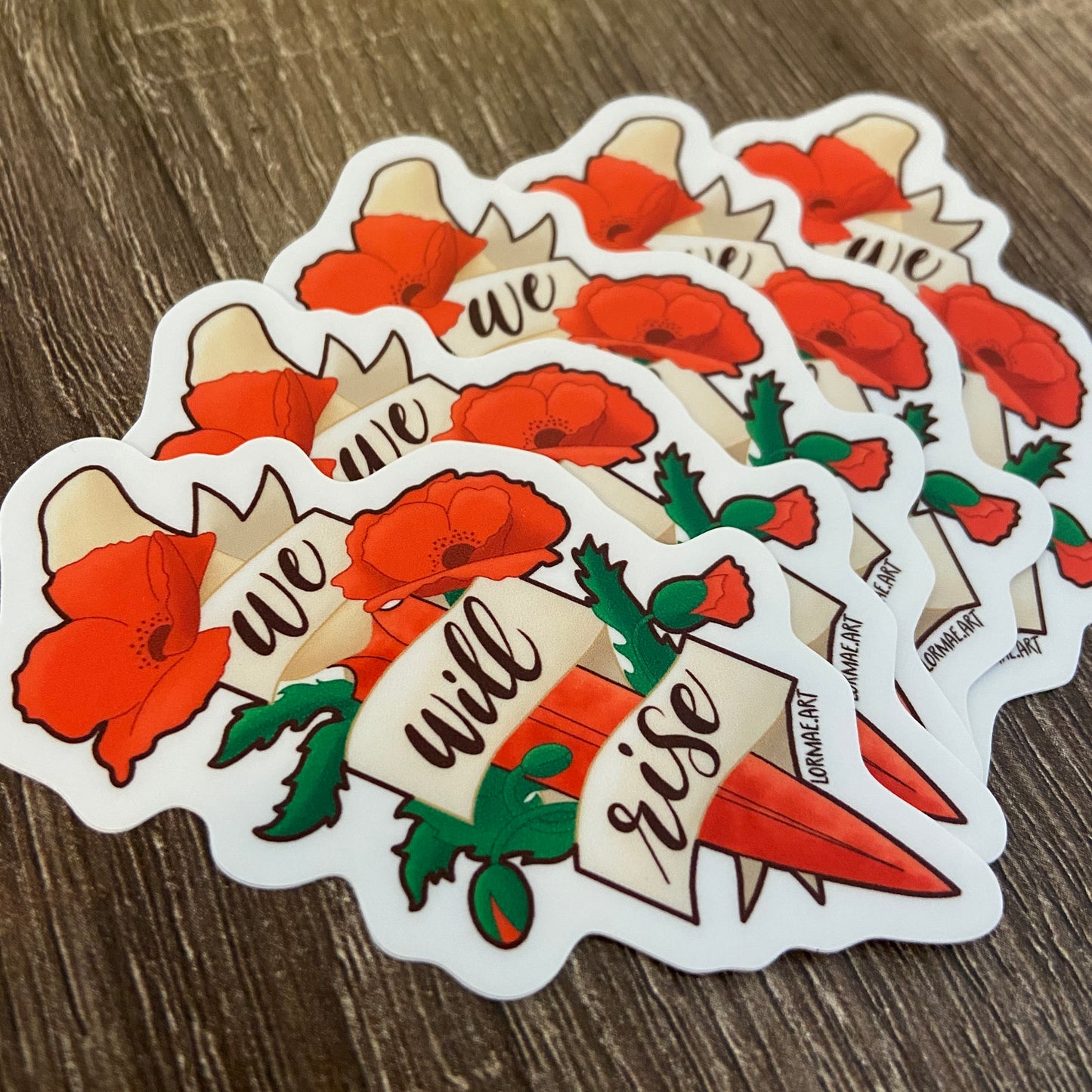 We Will Rise Vinyl Sticker