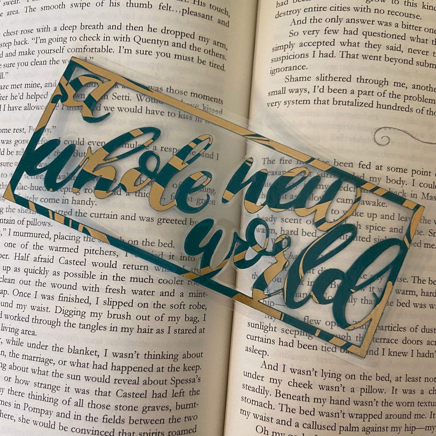 New World Cutout Bookmark