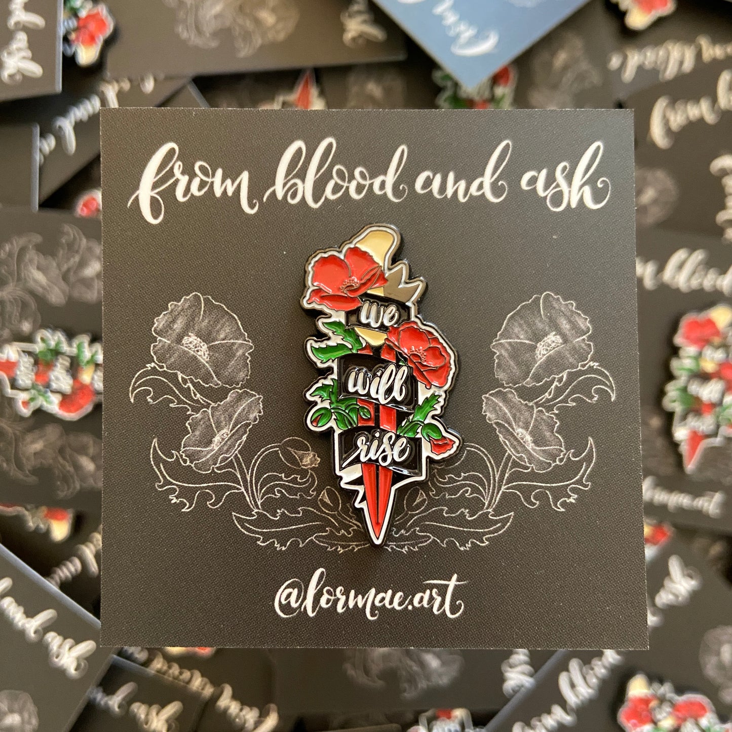 We Will Rise Enamel Pin