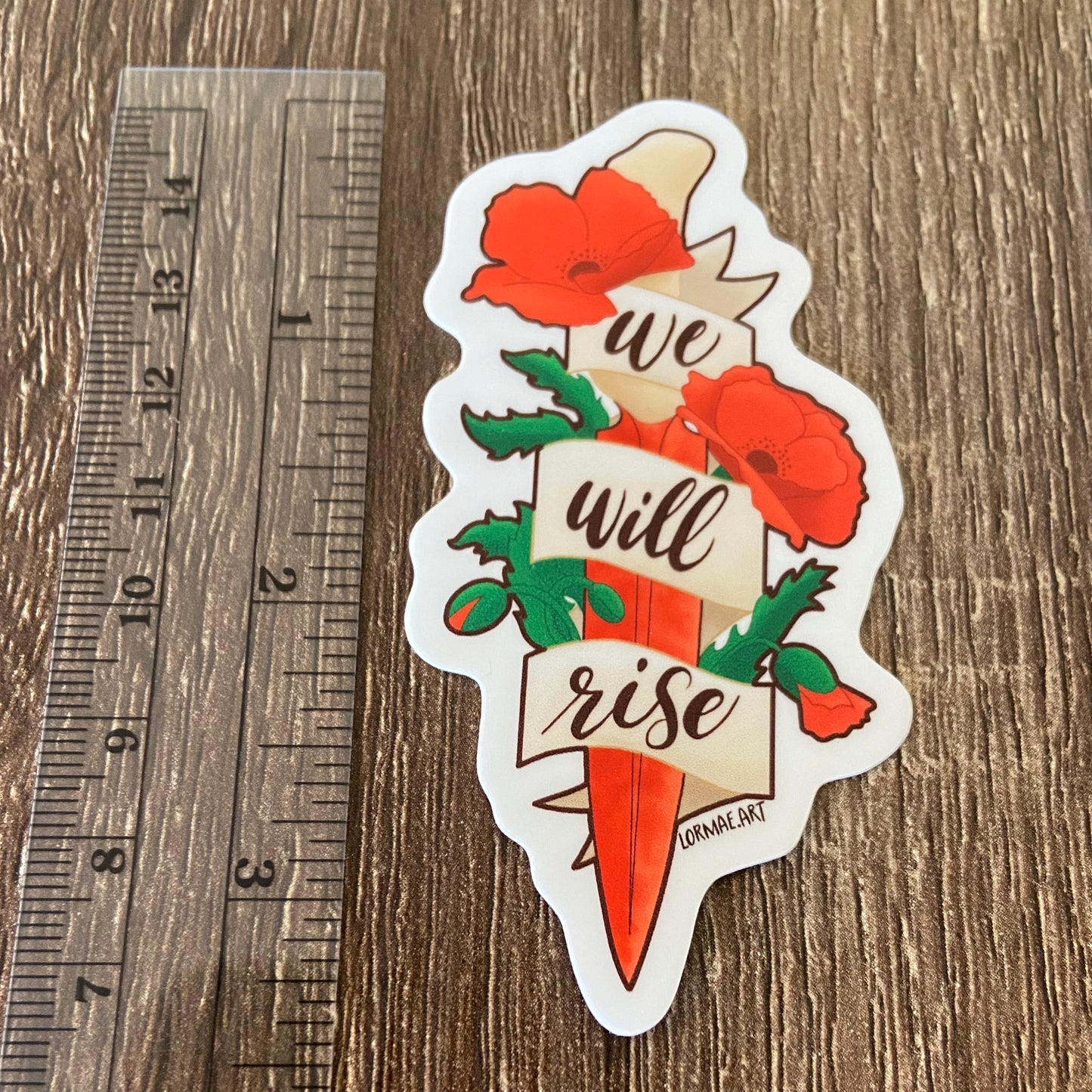 We Will Rise Vinyl Sticker