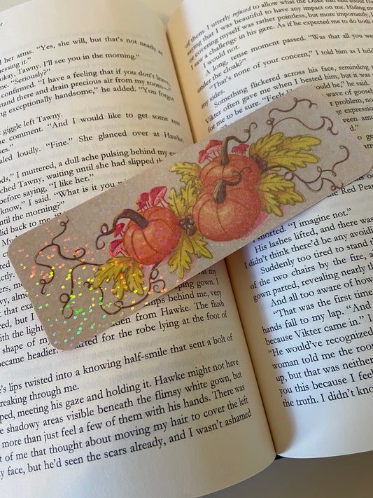 Pumpkins & Mushrooms Bookmark